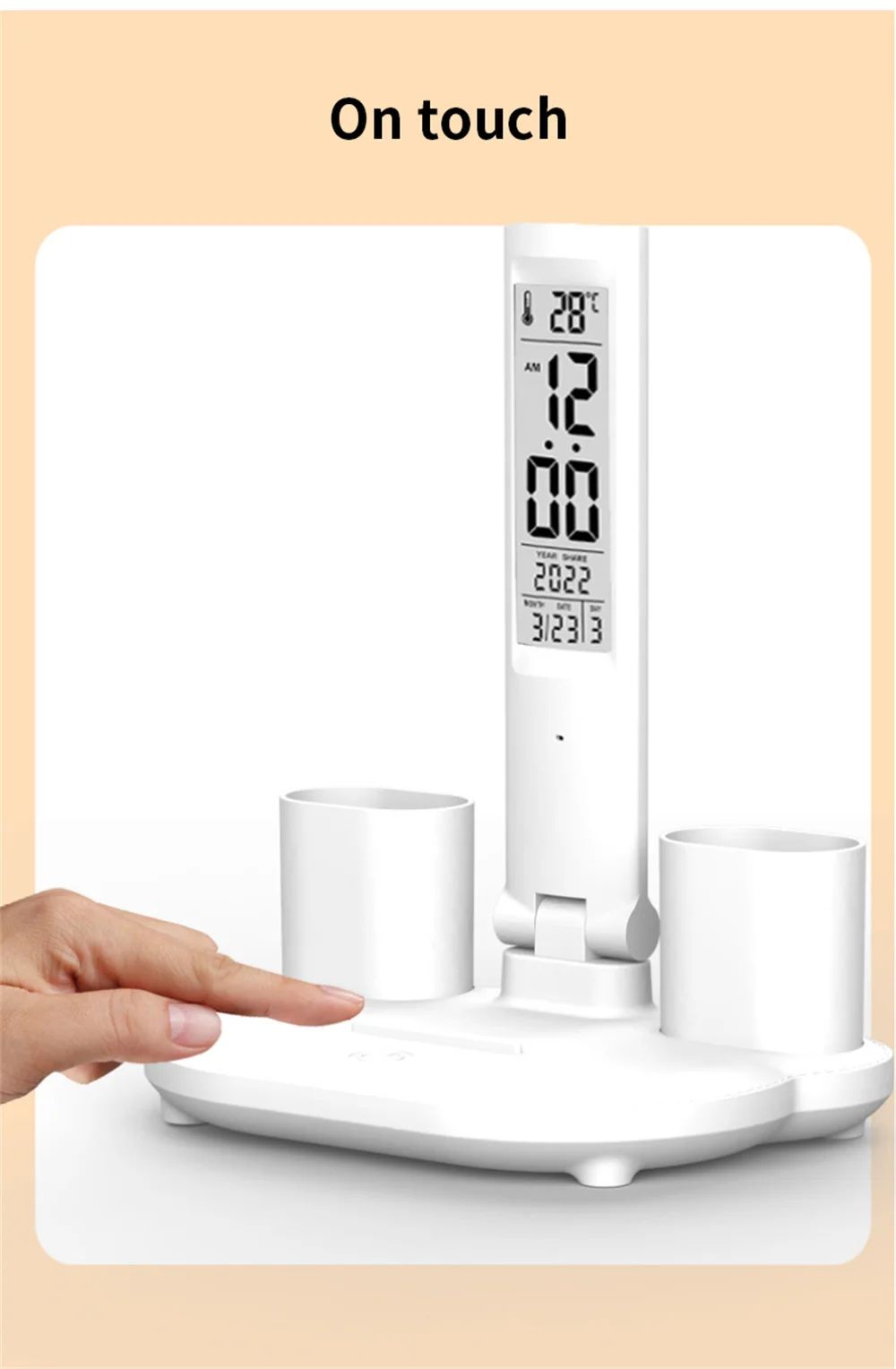 lampe de bureau led avec une activation tactile 
